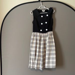 Unique vintage plaid dress